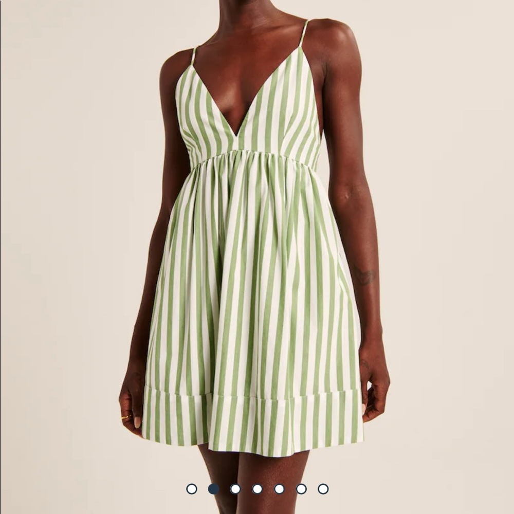 NWT V-Neck Babydoll Mini Dress